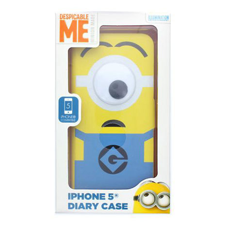 Minions Googly Eye Diary style iPhone 5/5s Case   Angle 1